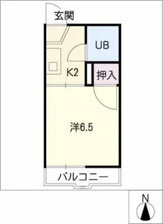 タウニー児玉【1階】の間取り