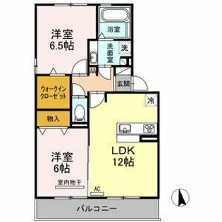 ハロウェル D棟【3階】の間取り