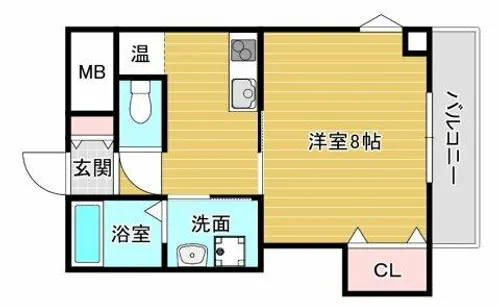 エムス金剛Ⅱ【4階】の間取り