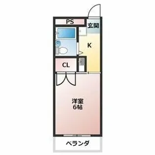 コスモ中浜【3階】の間取り