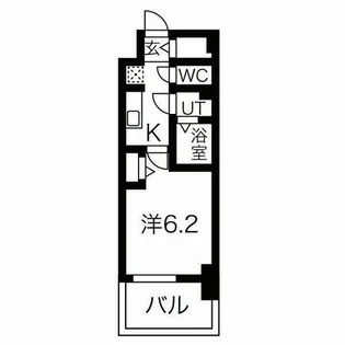 メイクス名駅南Ⅱ【12階】の間取り