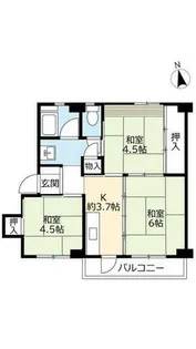 UR鈴蘭台第二【0240303号室】の間取り