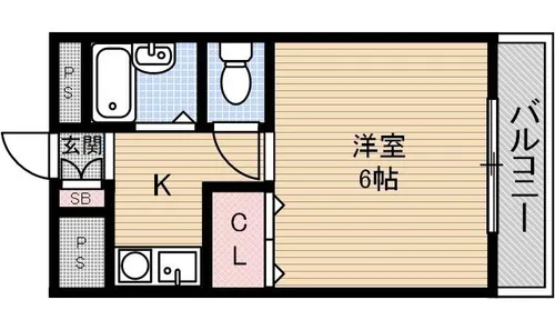セレント茨木鮎川【207号室】の間取り