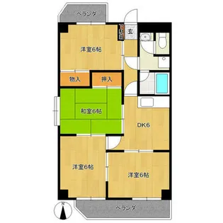 メゾン峰【503号室】の間取り