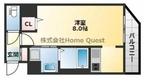 TheK’sVille【9階】の間取り