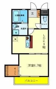 フォレスト長居公園【1階】の間取り