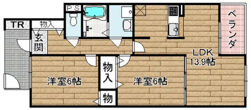 サンパティーク未来【402号室】の間取り