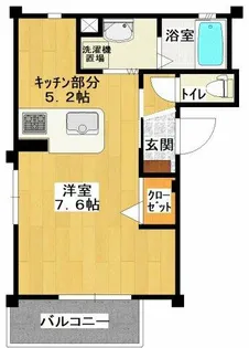 プチグランバリエ【201号室】の間取り