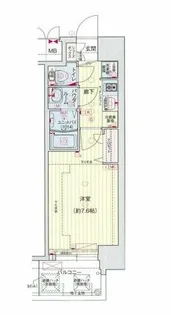 プレサンス堺筋本町センティス【3階】の間取り