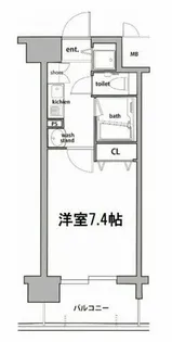 レジュールアッシュ梅田イースト【4階】の間取り