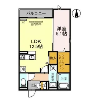 メゾン ド エスポワール北長尾【3階】の間取り