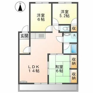 ロイヤルハイム【3階】の間取り