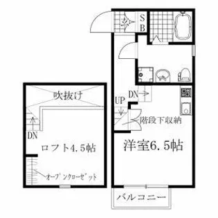 LE COCON白水町【2階】の間取り