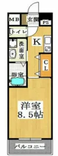 メゾン・デ・ノムラ島之内【3階】の間取り