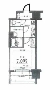 レジュールアッシュ梅田北【6階】の間取り