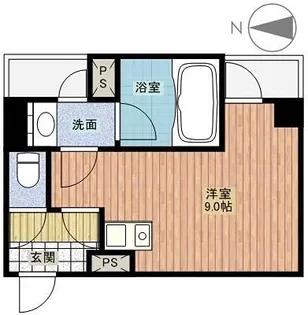 リヴェール阿波座【5階】の間取り