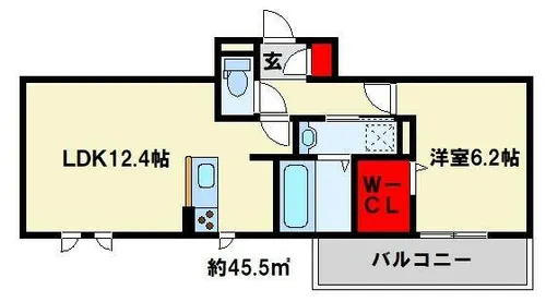 クラポンテMⅤ【1階】の間取り