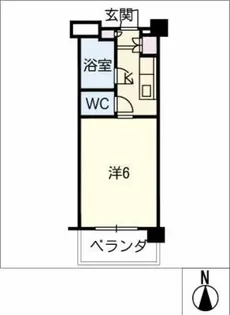 マリンハイツ【1階】の間取り