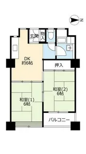 UR松ノ木町【0010208号室】の間取り