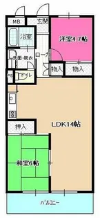 メゾン山木【3階】の間取り