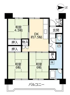 UR水草【0030103号室】の間取り