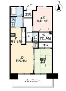 UR浜甲子園さくら街【0030404号室】の間取り