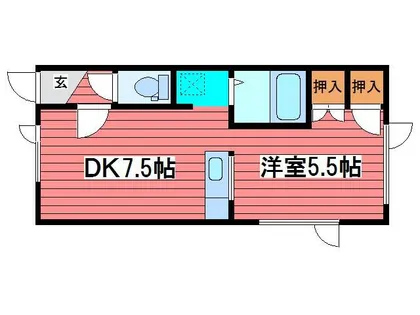 ファミール野田【1階】の間取り