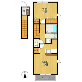 フォルシュG【2階】の間取り
