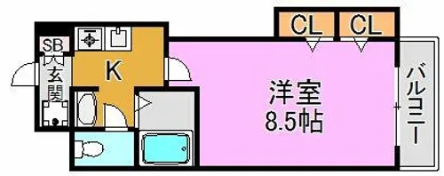 M’プラザ高井田【3階】の間取り