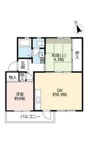 UR新多聞【4060203号室】の間取り