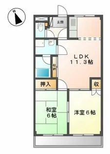 メゾンエトワールⅢ【1階】の間取り