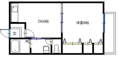 アンダンテ【103号室】の間取り