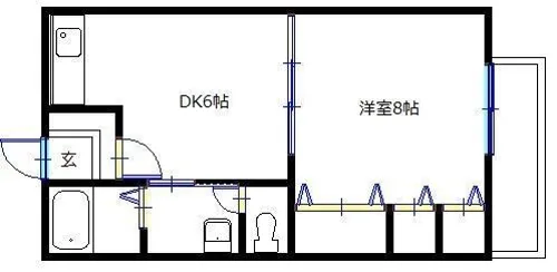 アンダンテ【103号室】の間取り