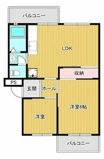 有野台公社【7-405号室】の間取り