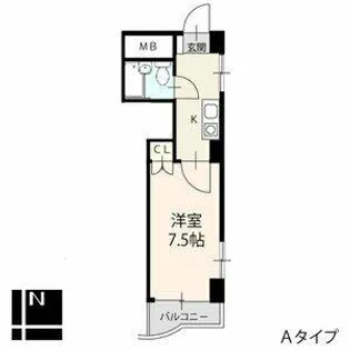 アーバン本山【4階】の間取り