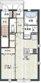 ヴィヴァーチェ【1階】の間取り