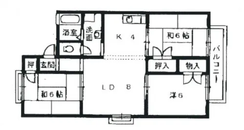ジェンティールTATEISHIⅠ【2階】の間取り