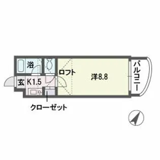 プラン・ド・ビ藤崎【3階】の間取り