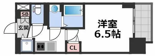 プレサンス松屋町駅前【9階】の間取り