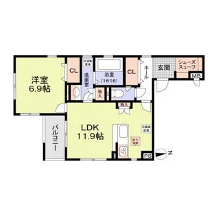 Magnolia六番町【2階】の間取り