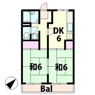 藤井ハイツ【2階】の間取り