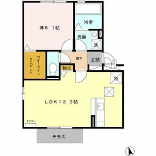 ベニルージュ【1階】の間取り