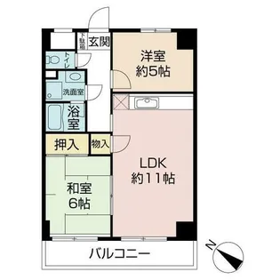 ローゼンガルテン【5階】の間取り