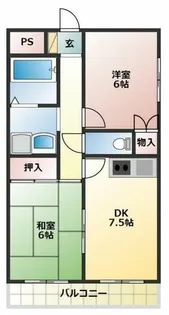 井上マンションⅡ【205号室】の間取り