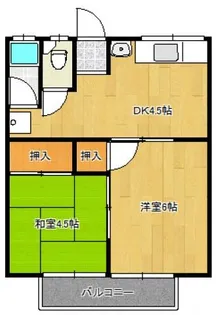 春日ハイツ【1階】の間取り