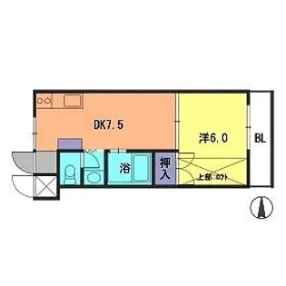 サンピア今宿【1階】の間取り