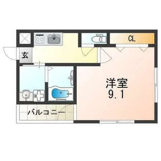 フジパレス中野Ⅰ番館【1階】の間取り