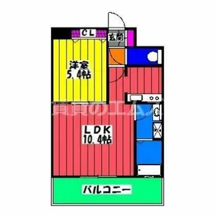 カルム南福岡【6階】の間取り