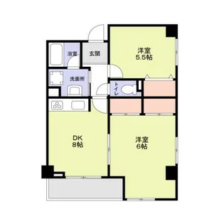 ロッソ王子【401号室】の間取り