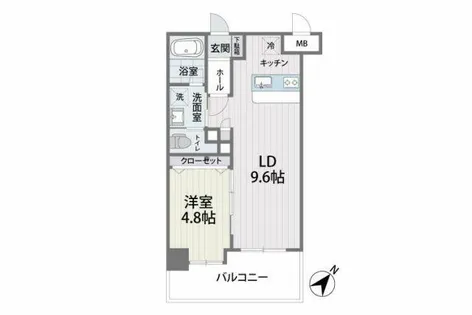 S-FORT筑紫通り【9階】の間取り